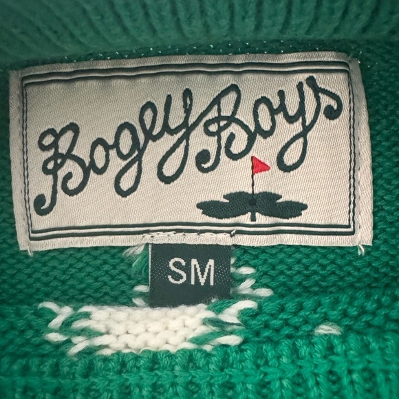 Bogey Boys by Macklemore Diamond Rhombus Golf Jumper Sweater, Size S, NWT - Picture 8 of 12